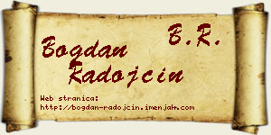 Bogdan Radojčin vizit kartica